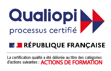 Qualiopi, processus certifié, République française. La certification qualité a été délivrée au titre des catégories d’actions suivantes : actions de formation.